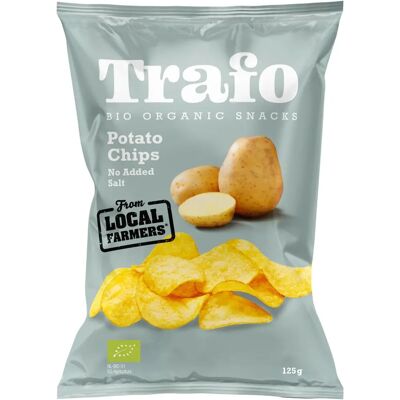 TRAFO Bio Salzfreie Kartoffelchips - 125g TRAFO Bio Salzfreie Kartoffelchips - 125g
