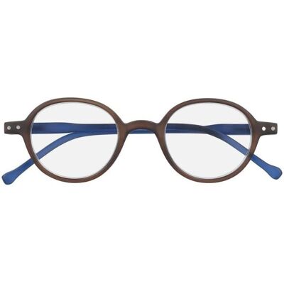 Gafas de lectura Silac Marrón & Azul - Impacto resistente - 3,25 - Oval clásico Gafas de lectura Silac Marrón & Azul - Impacto resistente - 3,25 - Oval clásico