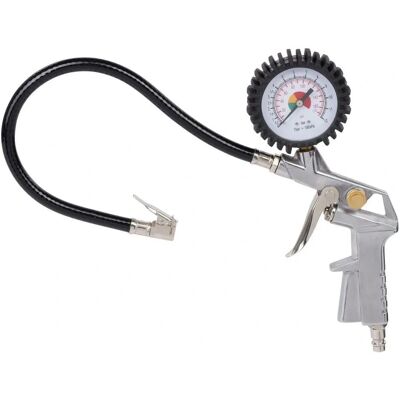 PowerPlus Tragbarer Reifenfüller mit Manometer - 8 Bar PowerPlus Tragbarer Reifenfüller mit Manometer - 8 Bar