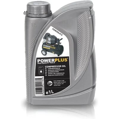 Powerplus Powoil012 Kompressoröljy - 1L Läpinäkyvä Powerplus Powoil012 Kompressoröljy - 1L Läpinäkyvä