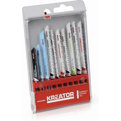 Kreator 10 Pilových listů pro přímočarou pilu - Univerzální upevnění - Dřevo Kov PVC Kreator 10 Pilových listů pro přímočarou pilu - Univerzální upevnění - Dřevo Kov PVC