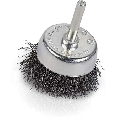 KREATOR Brosse à fil pour perceuse - 50 mm Fil ondulé en acier - Brosse en acier - Publicité KREATOR Brosse à fil pour perceuse - 50 mm Fil ondulé en acier - Brosse en acier - Publicité