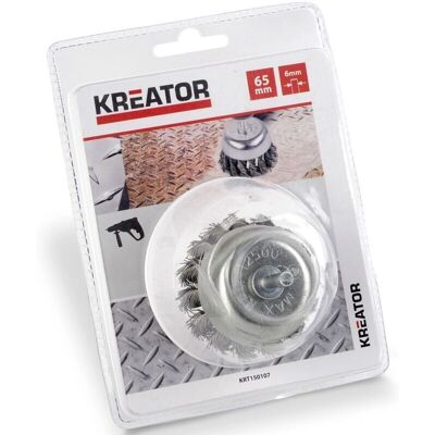 Brosse métallique KREATOR - 65mm pour travaux intensifs - Publicité Brosse métallique KREATOR - 65mm pour travaux intensifs - Publicité