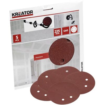 KREATOR 225mm Schleifscheibe Körnung 60 - Trockenbau KREATOR 225mm Schleifscheibe Körnung 60 - Trockenbau