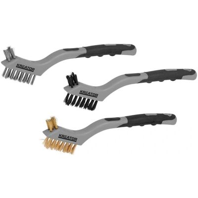 Kreator Kobber Stål Nylon 3-pakk - Slipesbørster Kreator Kobber Stål Nylon 3-pakk - Slipesbørster