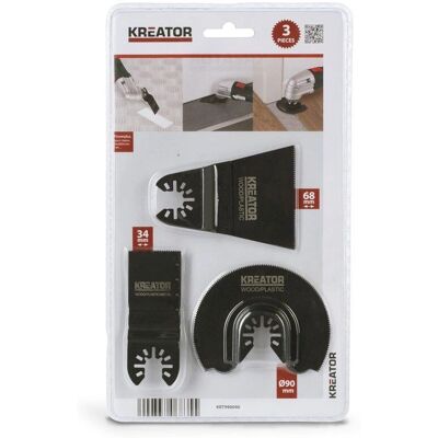 Kreator Multi-Tool Set 3 Sägeblätter Zubehör Kreator Multi-Tool Set 3 Sägeblätter Zubehör