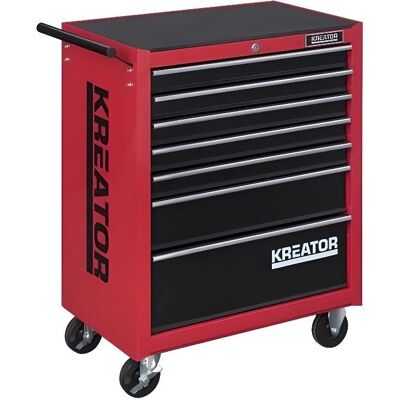 Carro de herramientas Kreator KRT653003 - 7 cajones, cerradura, superficie EVA Carro de herramientas Kreator KRT653003 - 7 cajones, cerradura, superficie EVA