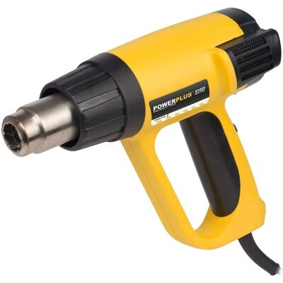 Powerplus 2000W Varmluftpistol med LCD - Justerbar temperatur og luftstrøm Powerplus 2000W Varmluftpistol med LCD - Justerbar temperatur og luftstrøm