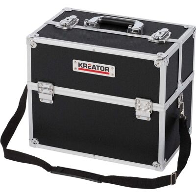 Kreator Aluminium Werkzeugkoffer - Schwarz - 36x23x30cm Kreator Aluminium Werkzeugkoffer - Schwarz - 36x23x30cm