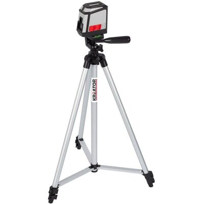 Kreator KRT706300T Laser nivel - Křížové čáry, stativ, pouzdro Kreator KRT706300T Laser nivel - Křížové čáry, stativ, pouzdro