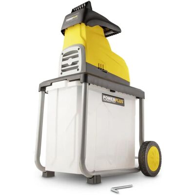 Trituradora de jardín Powerplus 2800W - Motor de inducción - Máx. 45mm - 60L Trituradora de jardín Powerplus 2800W - Motor de inducción - Máx. 45mm - 60L