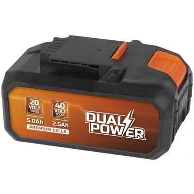 Batterie lithium 20V 40V Powerplus Dual Power - Rechargeable - Publicité Batterie lithium 20V 40V Powerplus Dual Power - Rechargeable - Publicité