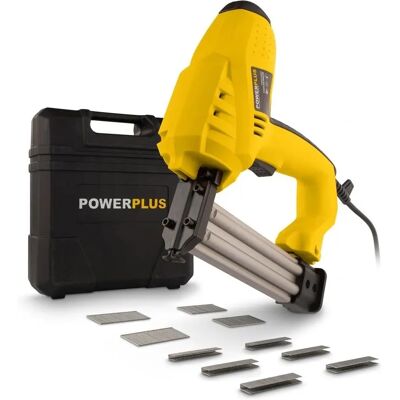 Powerplus POWX13800 - Tacker/Nagler - Silber/Grau - 50W - Kompakt Powerplus POWX13800 - Tacker/Nagler - Silber/Grau - 50W - Kompakt