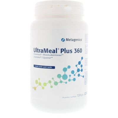 Metagenics UltraMeal Plus 360 Poudre de Protéines à la Vanille - Poudre de Protéines Metagenics UltraMeal Plus 360 Poudre de Protéines à la Vanille - Poudre de Protéines