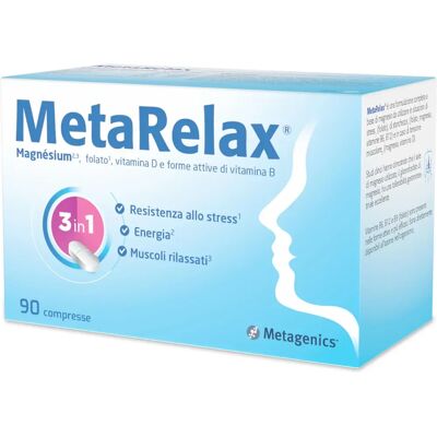 Metagenics MetaRelax - Magnesio Vitamine B Taurina Sollievo dallo Stress Metagenics MetaRelax - Magnesio Vitamine B Taurina Sollievo dallo Stress