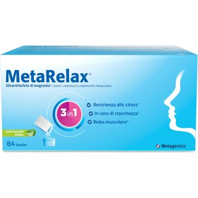 Metagenics Belgium Bvba MetaRelax - Supporto Stress & Stanchezza - 84 bustine Metagenics Belgium Bvba MetaRelax - Supporto Stress & Stanchezza - 84 bustine