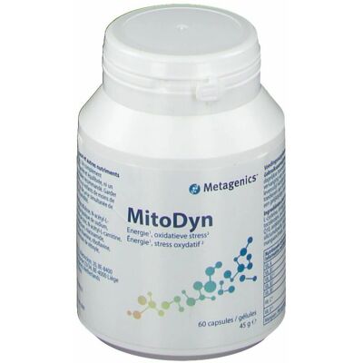 Metagenics MitoDyn - Soutien énergétique - 60 capsules Metagenics MitoDyn - Soutien énergétique - 60 capsules