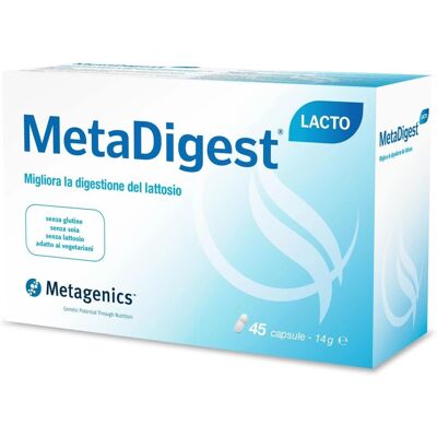 Metagenics Belgio MetaDigest Lacto 45 Capsule - Supporto alla digestione del lattosio Metagenics Belgio MetaDigest Lacto 45 Capsule - Supporto alla digestione del lattosio