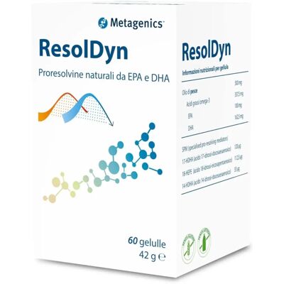 Metagenics Resoldyn - Integratore Omega-3 per Cuore e Cervello - 60 Capsule Metagenics Resoldyn - Integratore Omega-3 per Cuore e Cervello - 60 Capsule