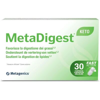 Metagenics MetaDigest KETO - Complément Alimentaire - Publicité Metagenics MetaDigest KETO - Complément Alimentaire - Publicité