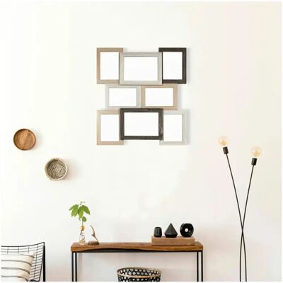 Möbel Kraft 45x49,5cm Weiß Glas Kunststoff Bilderrahmen - Dekoration Möbel Kraft 45x49,5cm Weiß Glas Kunststoff Bilderrahmen - Dekoration