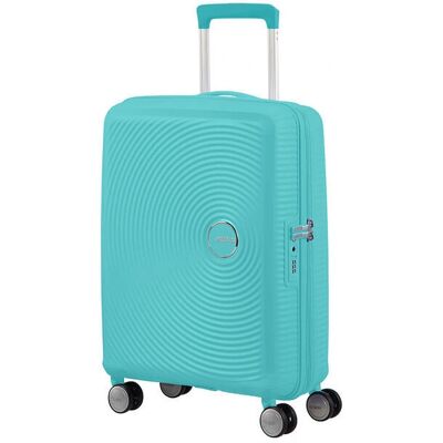 American Tourister Soundbox 4-Wiel Trolley 55 cm - zwembadblauw American Tourister Soundbox 4-Wiel Trolley 55 cm - zwembadblauw