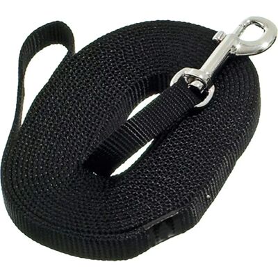 Flamingo Ziggi Training and Tracking Leash - Black - 10 m Flamingo Ziggi Training and Tracking Leash - Black - 10 m