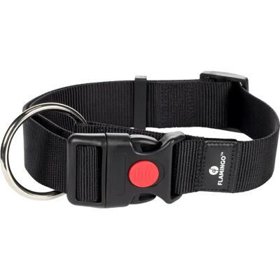 Collier pour Chien Flamingo Ziggi - Nylon Résistant aux Intempéries - Noir M - Publicité Collier pour Chien Flamingo Ziggi - Nylon Résistant aux Intempéries - Noir M - Publicité