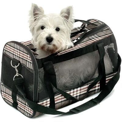 Flamingo Dierentransportzak - Maat L - Geventileerd Mesh - Rits - 50x27x31cm Flamingo Dierentransportzak - Maat L - Geventileerd Mesh - Rits - 50x27x31cm