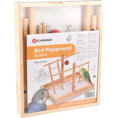 Flamingo Espace de Jeu pour Oiseaux - Escalade, Boule, Échelle, Balançoire Flamingo Espace de Jeu pour Oiseaux - Escalade, Boule, Échelle, Balançoire