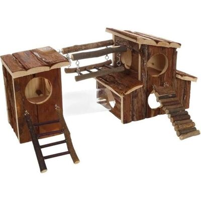 Flamingo - Parque de juegos para hámsters y ratones - Aventura - Accesorios para jaulas Flamingo - Parque de juegos para hámsters y ratones - Aventura - Accesorios para jaulas