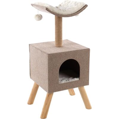 Flamingo Kratzbaum Beige - Naturholz & Jute - 43,5x40x54,5 cm Flamingo Kratzbaum Beige - Naturholz & Jute - 43,5x40x54,5 cm