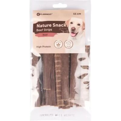 Flamingo Nature Biff Snack Skivor - Hundgodis Flamingo Nature Biff Snack Skivor - Hundgodis