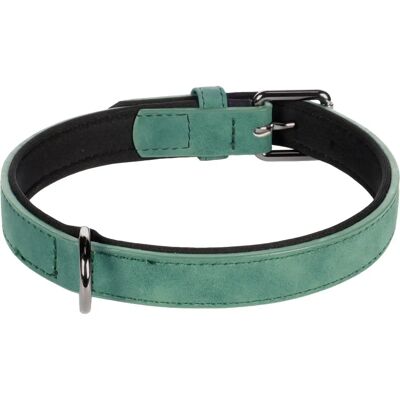 Flamingo Green Dog Collar - Adjustable Size - Durable Faux Leather Flamingo Green Dog Collar - Adjustable Size - Durable Faux Leather