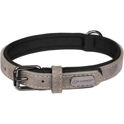 Collier réglable pour chiens Flamingo Pet Products Taupe - Collier - Publicité Collier réglable pour chiens Flamingo Pet Products Taupe - Collier - Publicité