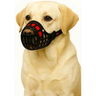 Freno para perros Flamingo Pet Products Silas L - Correa regulable de nailon - Protector de nariz suave - Plástico Freno para perros Flamingo Pet Products Silas L - Correa regulable de nailon - Protector de nariz suave - Plástico