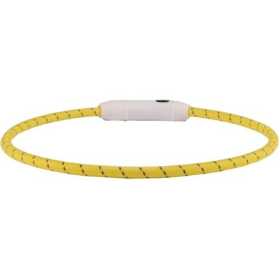 Flamingo Visio Light LED Hondenhalsband - Geel - Reflecterend voor Nachtzicht Flamingo Visio Light LED Hondenhalsband - Geel - Reflecterend voor Nachtzicht