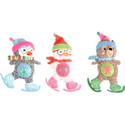Flamingo Marvy Dog Toy - Christmas Festive Plush for Small & Medium Dogs Flamingo Marvy Dog Toy - Christmas Festive Plush for Small & Medium Dogs