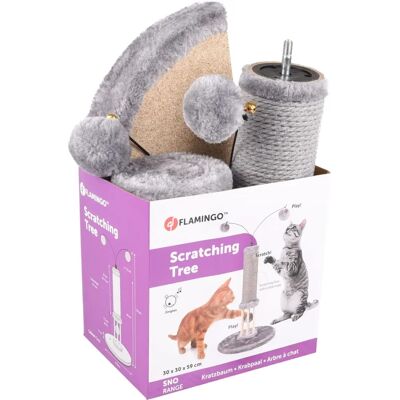 Flamingo Lia Juguete Interactivo para gatos, gris Flamingo Lia Juguete Interactivo para gatos, gris