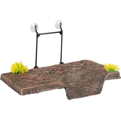 Accesorio acuario para mascotas - Isla de tortuga auto-nivelante con ventosa L Accesorio acuario para mascotas - Isla de tortuga auto-nivelante con ventosa L