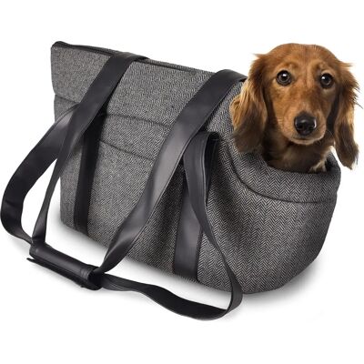 Flamingo Hundetransportväska - Grå - Polyester - 50x24x26cm - Hundetransportväska Flamingo Hundetransportväska - Grå - Polyester - 50x24x26cm - Hundetransportväska