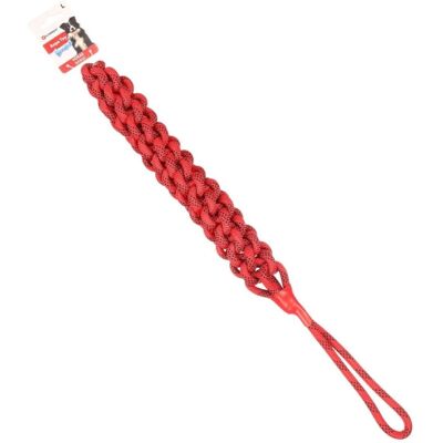 Jouet Chien Vokas Flamingo - Corde à tirer - Rouge et noir - 66 x 5,3 cm Jouet Chien Vokas Flamingo - Corde à tirer - Rouge et noir - 66 x 5,3 cm