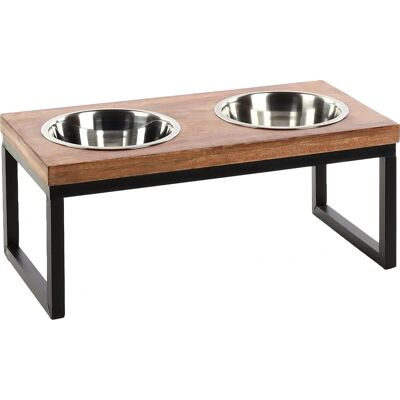 Flamingo Dubbele Voederbak Set - Verstelbaar Frame 2x1600ml Flamingo Dubbele Voederbak Set - Verstelbaar Frame 2x1600ml