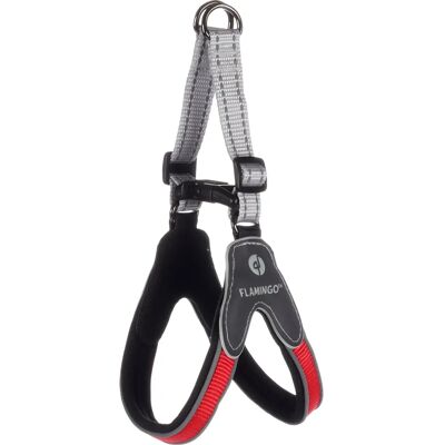Antica Farmacia Orlandi Easy Hilka Nylon Hondenhalsband 20mm x 30-40cm Rood/Zwart - Hondenhalsband Antica Farmacia Orlandi Easy Hilka Nylon Hondenhalsband 20mm x 30-40cm Rood/Zwart - Hondenhalsband