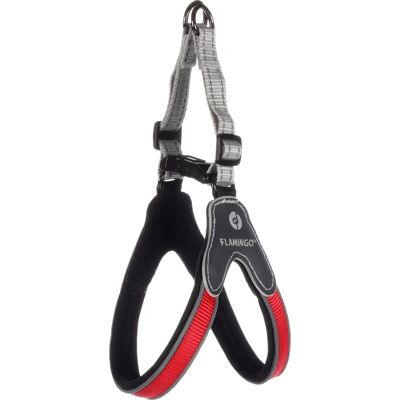 Antica Farmacia Orlandi Easy Hilka Nylon Hundegeschirr 20mm 35-45cm Rot/Schwarz Antica Farmacia Orlandi Easy Hilka Nylon Hundegeschirr 20mm 35-45cm Rot/Schwarz