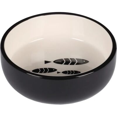 Flamingo - Sardi Ceramic - Svart - 400ml - katt skål Flamingo - Sardi Ceramic - Svart - 400ml - katt skål