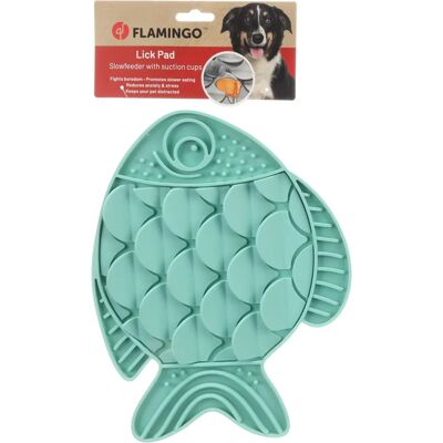 Flamingo Turkusowy Silikonowy Lick Pad - Mokre Jedzenie i Pasty Flamingo Turkusowy Silikonowy Lick Pad - Mokre Jedzenie i Pasty