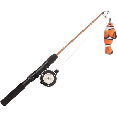 Flamingo Cat Fish Toy - Interactive Clownfish Fishing Rod for Cats Flamingo Cat Fish Toy - Interactive Clownfish Fishing Rod for Cats