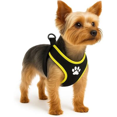 Arnés para Perros Tasha Flamingo - Malla Transpirable, Ajustable, Negro Arnés para Perros Tasha Flamingo - Malla Transpirable, Ajustable, Negro