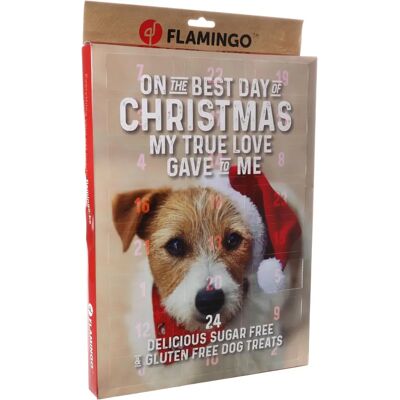Flamingo julkalender hundgodis - 295Gr Flamingo julkalender hundgodis - 295Gr